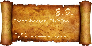 Enczenberger Diána névjegykártya